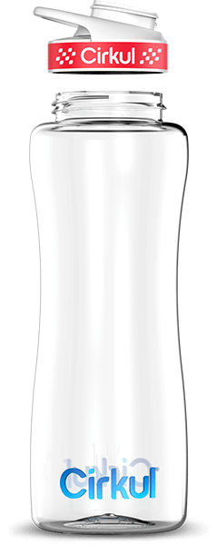 Custom 32oz. Plastic Bottle & Comfort Grip Lid