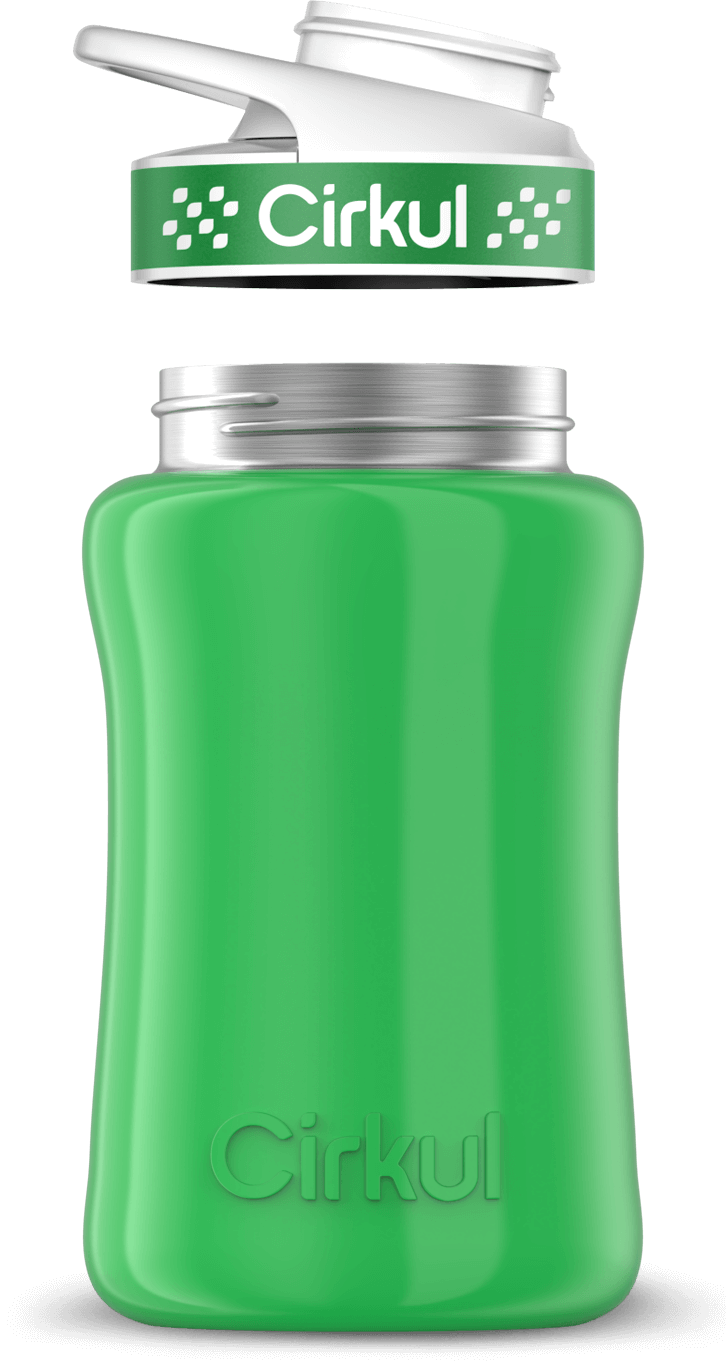 Custom 32oz. Stainless Steel Bottle & Comfort Grip Lid