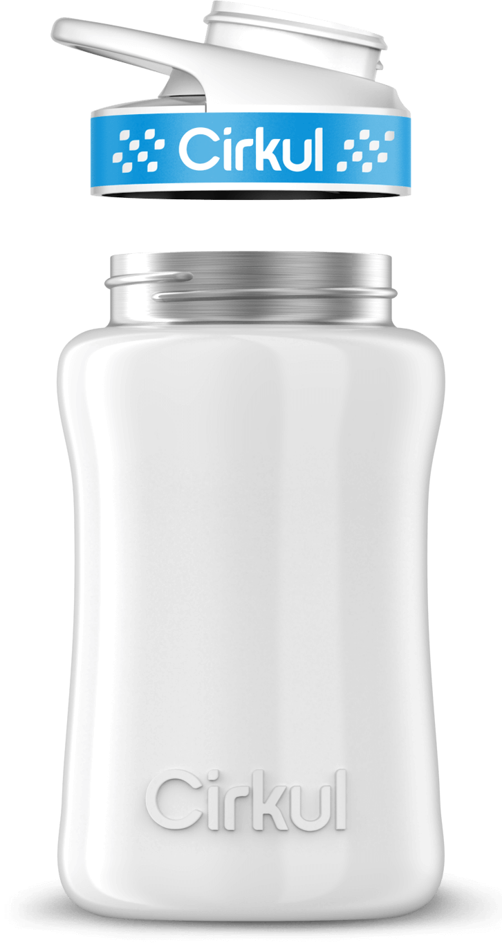 Custom 32oz. Stainless Steel Bottle & Comfort Grip Lid