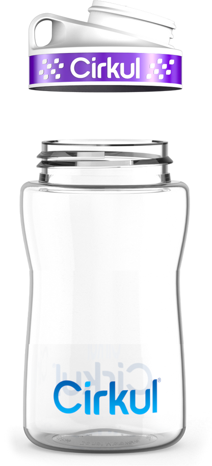 Custom 32oz. Plastic Bottle & Comfort Grip Lid