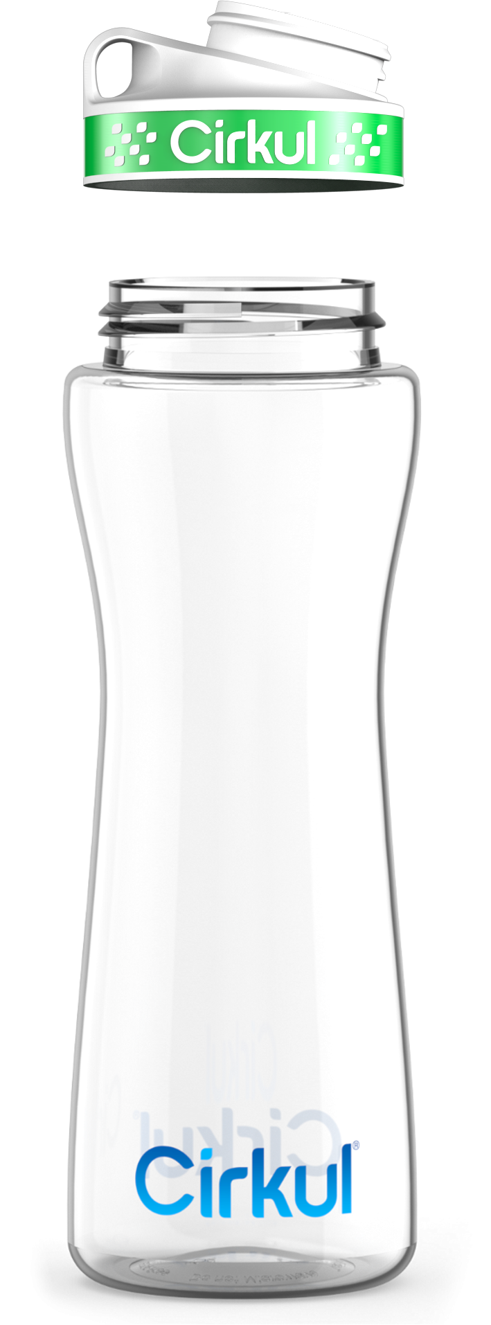 Custom 32oz. Plastic Bottle & Comfort Grip Lid