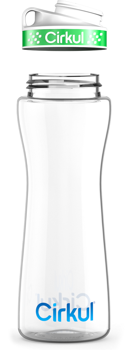 Custom 32oz. Plastic Bottle & Comfort Grip Lid