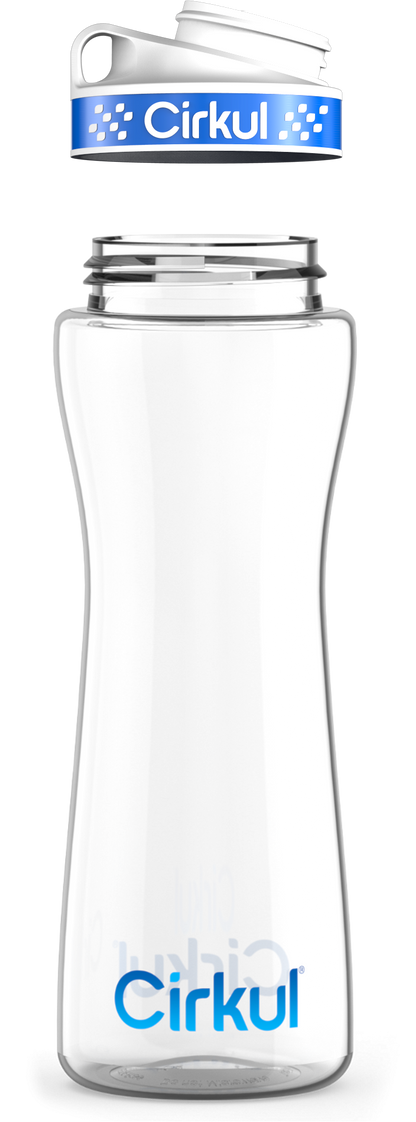 Custom 32oz. Plastic Bottle & Comfort Grip Lid