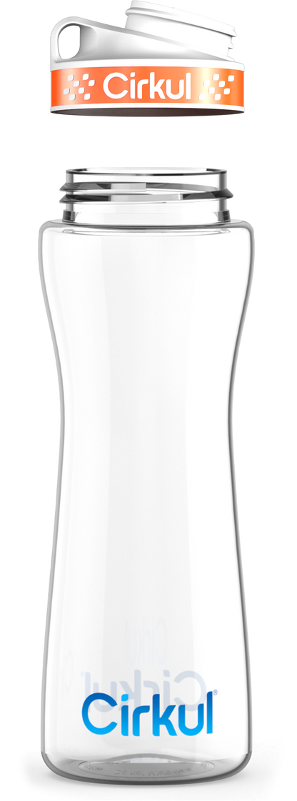 Custom 32oz. Plastic Bottle & Comfort Grip Lid