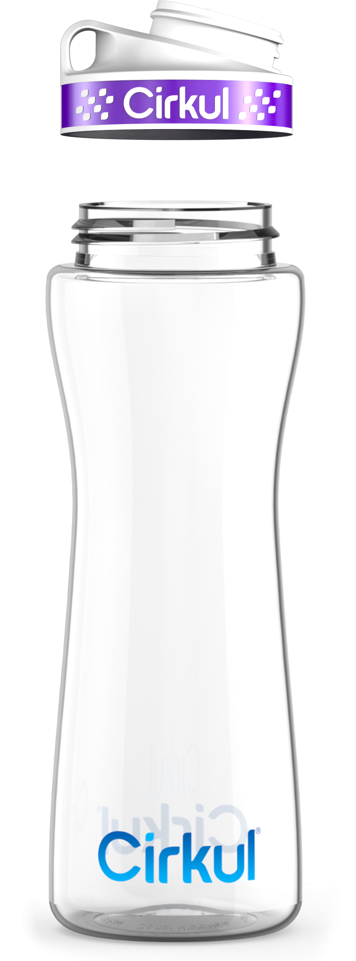 Custom 32oz. Plastic Bottle & Comfort Grip Lid