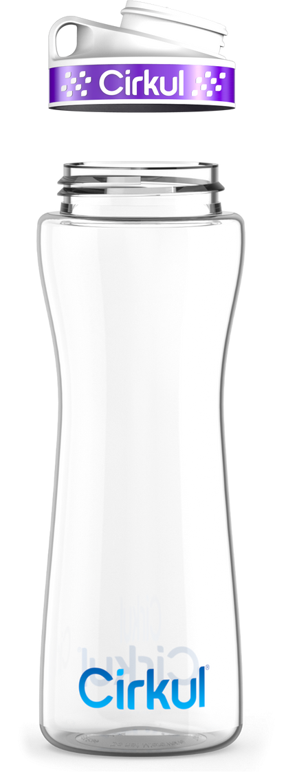 Custom 32oz. Plastic Bottle & Comfort Grip Lid